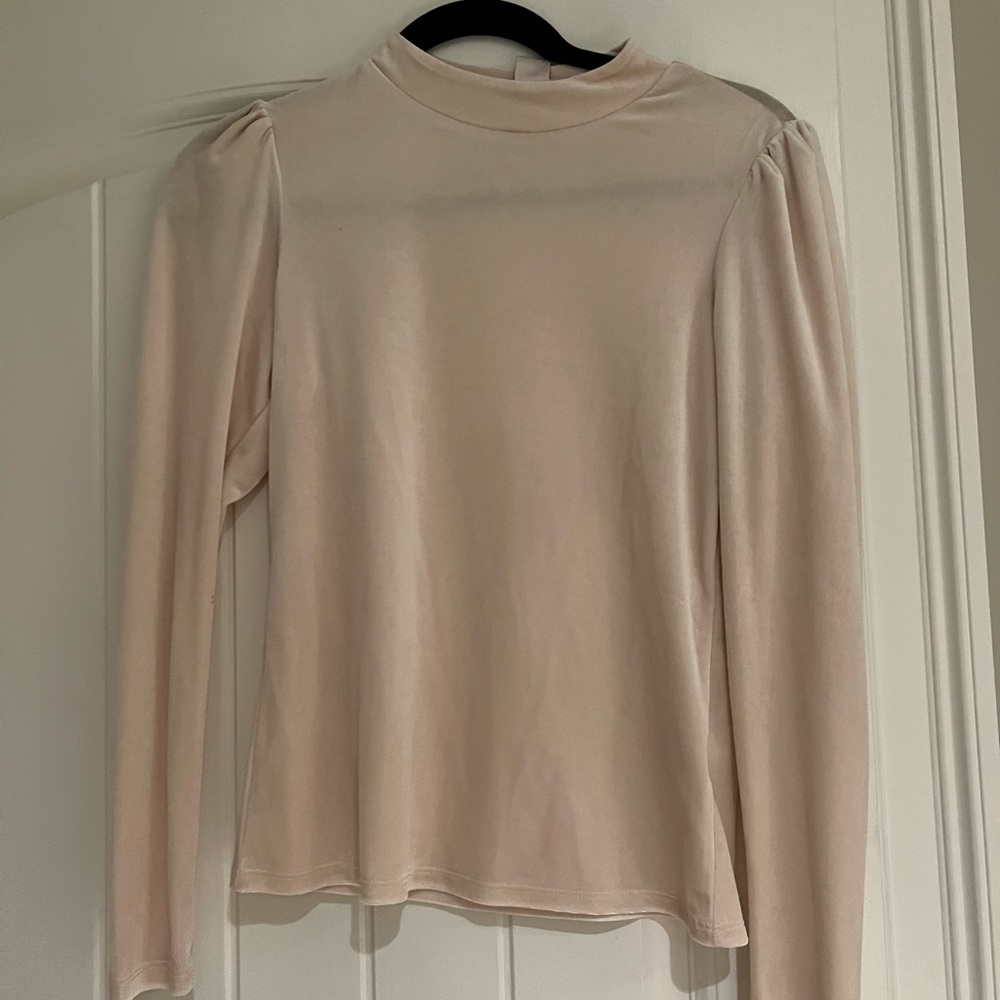Rachel Parcell Ivory Velvet Long Sleeve
